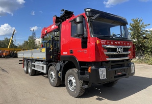 HONGYAN GENLYON SAIC-IVECO 8×4 (МРМ 40т) КМУ UMM 816T (8т)